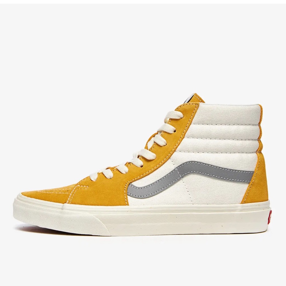 Vans High-Top Sneaker in Mustard and White